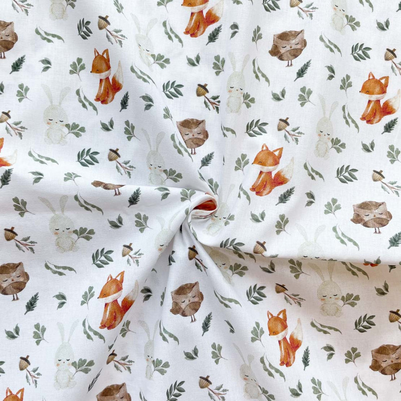 Printed Cotton ROXIBOU White / Warm Multicolored